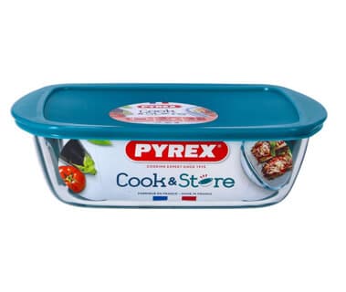 Pyrex Cook En Store 2.5L Rectangle 28 x 20 Cm + Lid