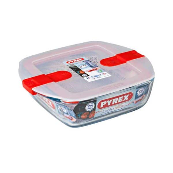 Boîte de conservation Carré Pyrex Cook / Heat 20 x 17 cm Avec Couvercle