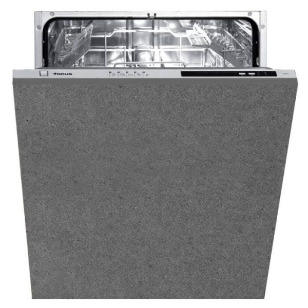 Lave Vaisselle Totalement Encastrable FOCUS F501X 12 Couverts - Inox