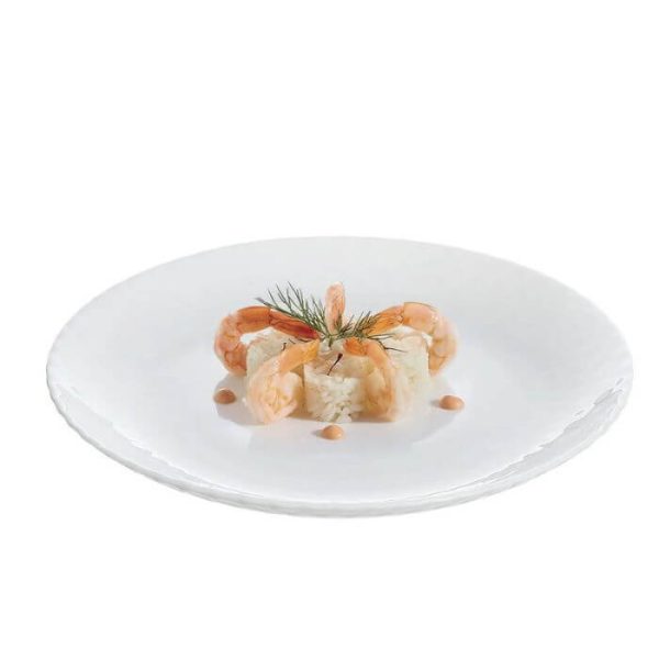 Assiettes Dessert LUMINARC Pampille 19 cm - Blanc