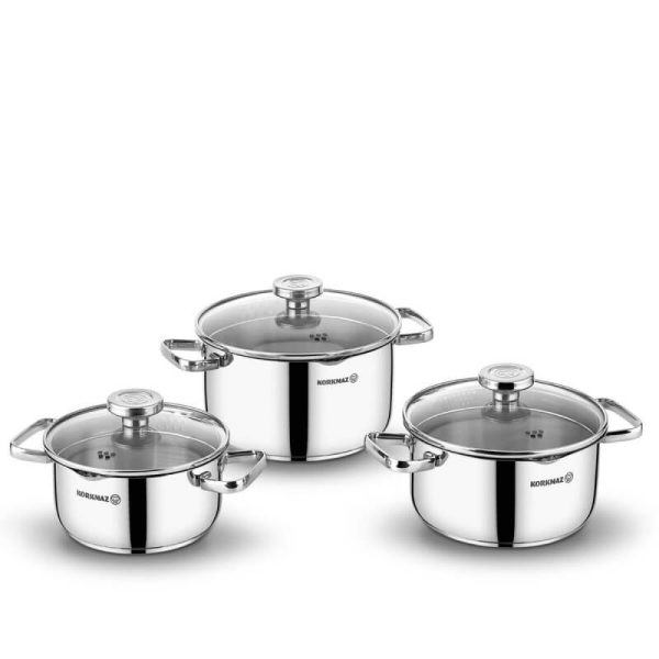 Set De 6 Pièces Korkmaz A1967 Aqua INOX