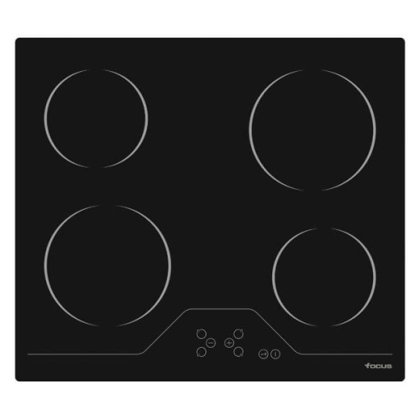 Plaque De Cuisson Encastrable FOCUS F816X 4 Feux 60cm - Noir