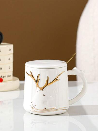 MUG EN CERAMIQUE NICE TIME BLANC 300 ML