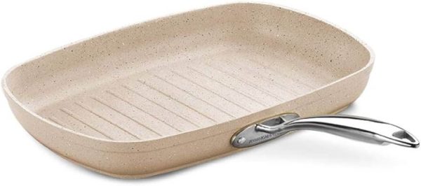 Poêle Grill Korkmaz Granita 35X25cm Beige (A1269)