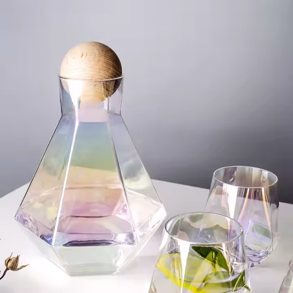 Service À Eau avec Carafe 7 Pièces en Verre