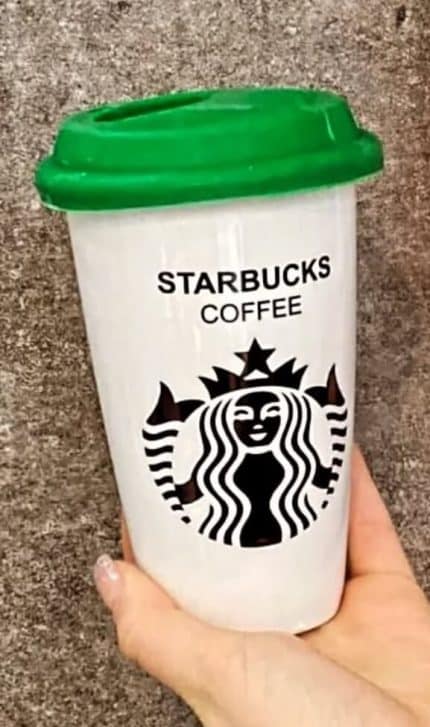 MUG STARBUCKS COFFEE EN CERAMIQUE NOIR