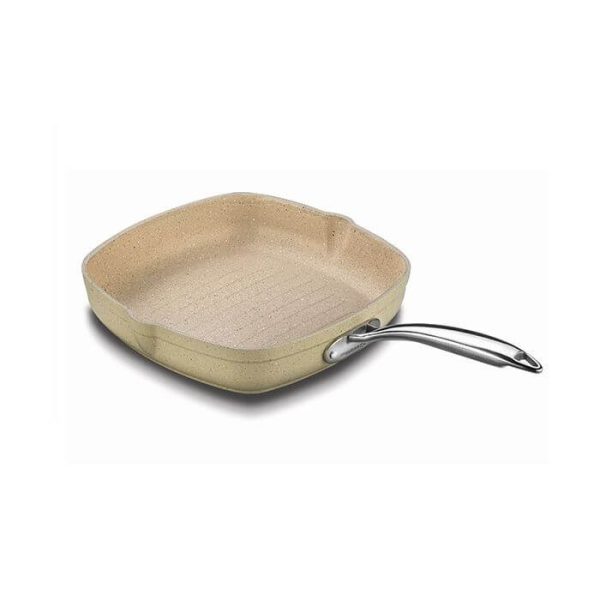 Poêle Grill Granite Carré Korkmaz A1268 - 28CM crème
