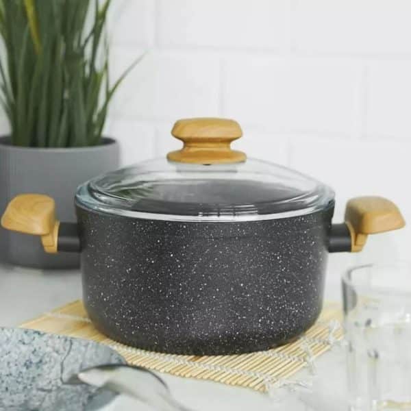 Faitout Korkmaz Montana 5L A1242 Granite 24x12Cm Noir