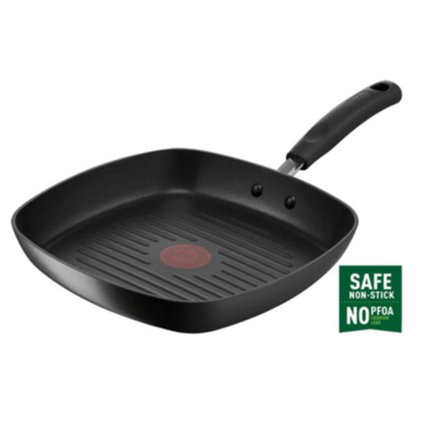 Tefal Poêle Grille Delicia B4684085 (26X26cm) Noir