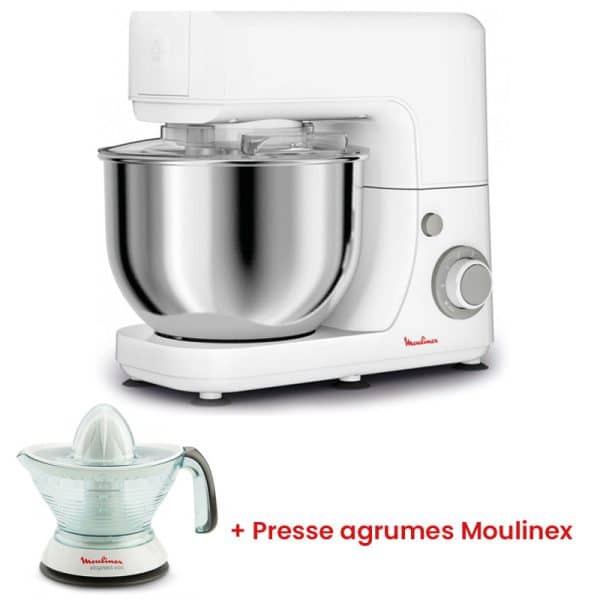 Robot Pétrin Moulinex Masterchef Essential 800W Blanc (QA150110)