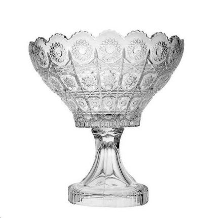 Coupe A Fruit Bohemia Verre Ville 23Cm Transparent