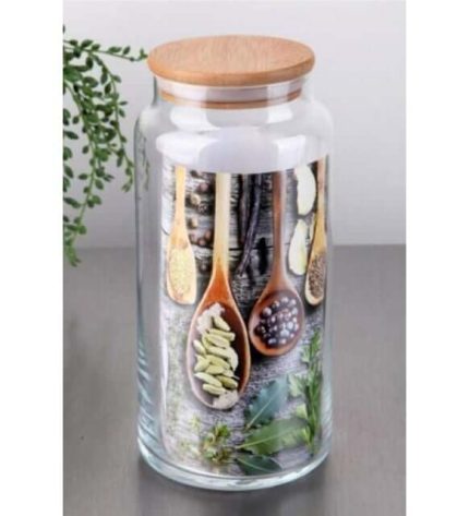 POT DE RANGEMENT / CONSERVATION bambou de 1400 ml