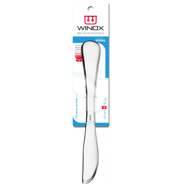 Winox - Blister Couteaux de table 3 Pièces - Zina