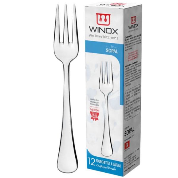 Fourchette à Gâteaux WINOX Série Zina 6 Pièces - Inox