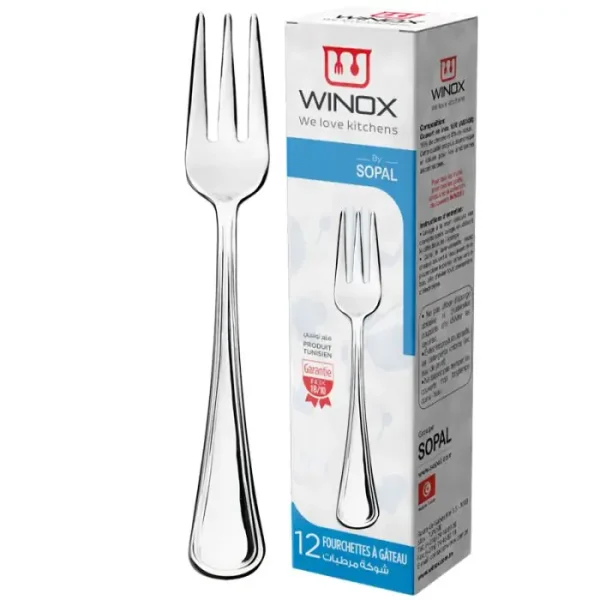 Fourchette à Gâteaux WINOX Série Douja 6 Pièces - Inox Inoxydable