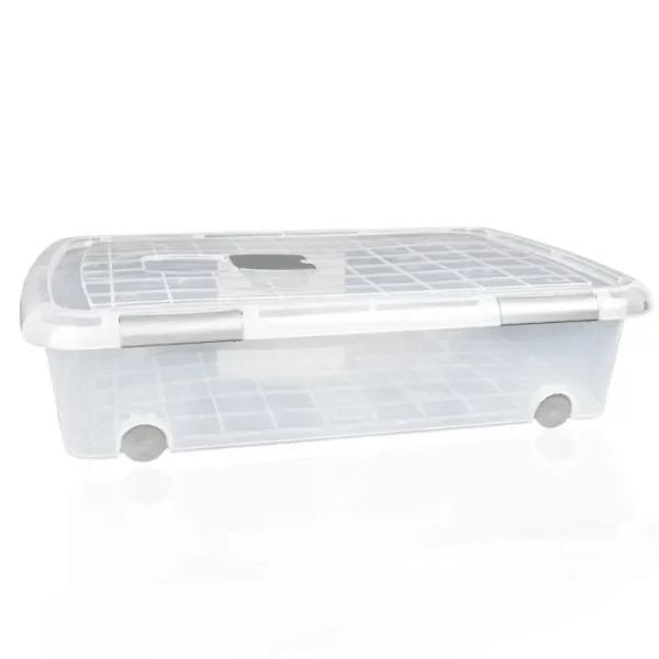 RANGEMENT SOUS LIT TRANSPARENT 45 L