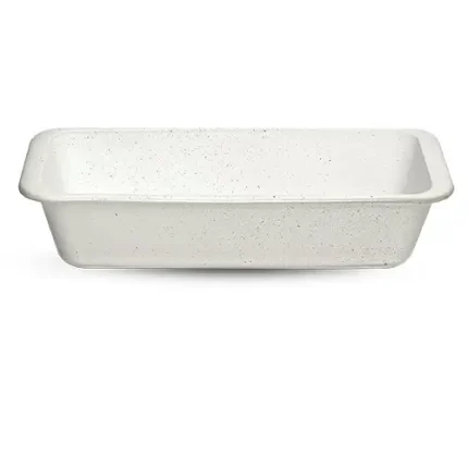 moule à cake borcam 31 cm creme mouchette ceram