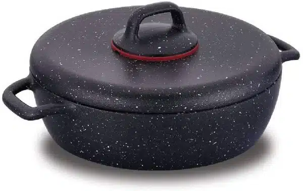 KORKMAZ GUSTO PLUS VOLKANIT FAITOUT BASSE 24 CM / 2,5L ( sauteuse )