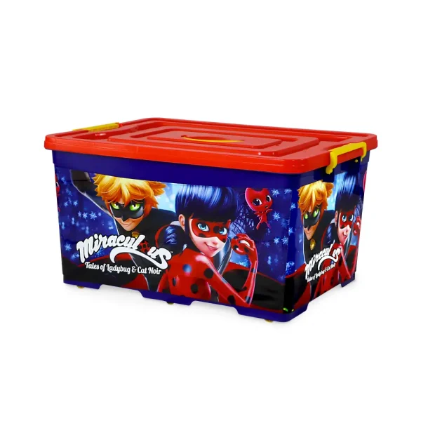 RANGEMENT JOUETS AVEC MOTIF miraculos