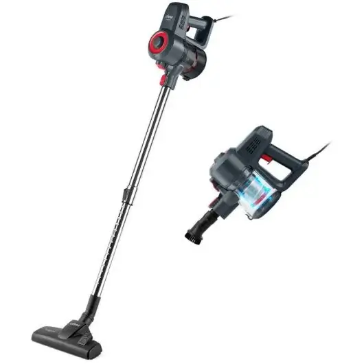 Ufesa Tropical Balai/Aspirateur à Main avec Câble 600W Gris/Rouge