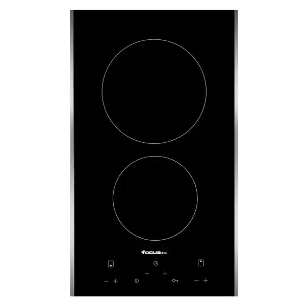 Plaque de Cuisson Focus Line Domino Vitro / 30 cm / Noir Céramique