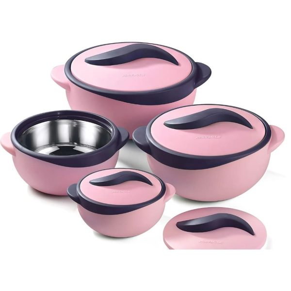 Ensemble de 4 Boites Isotherme Pinnacle rose