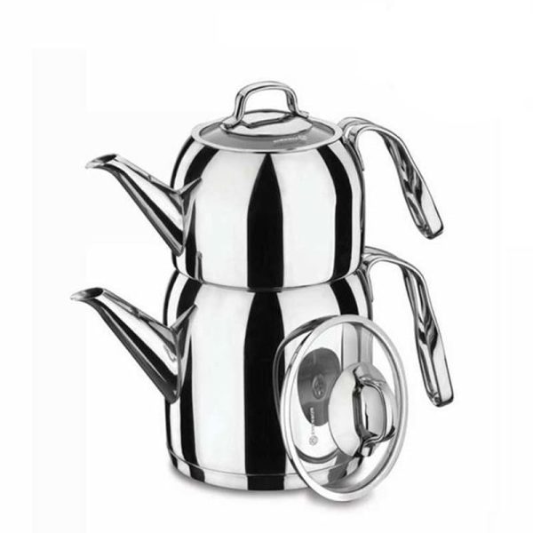 Set De Théières Korkmaz Steama 0.9 & 1.6L Inox (A191)