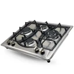 Plaque de Cuisson à Gaz 4 Feux Inox Métal Fonte FLORENCE FH-401SC