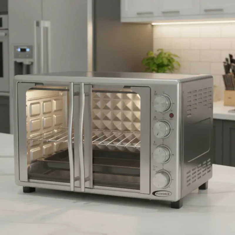 Four électrique florence 52L avec ventilateur - Double Portes - FH-52LTDP