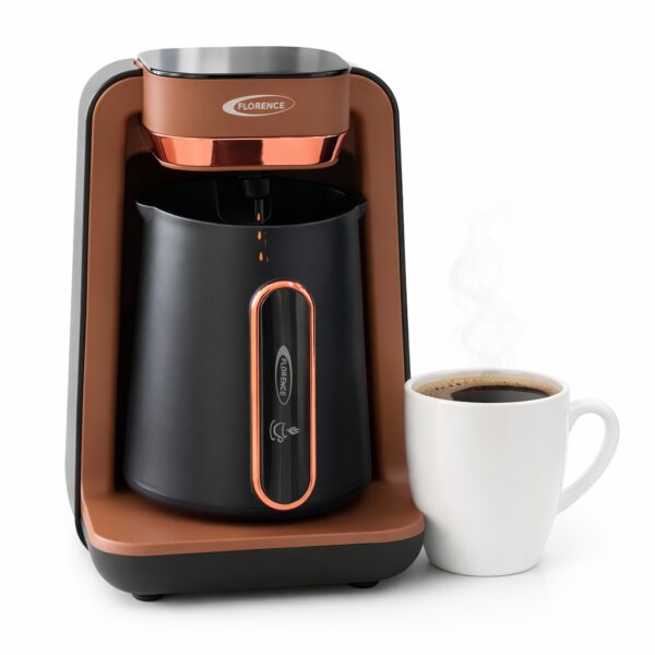 Machine à Café Turc Florence HK466 –500W – Noir & Bronze – 280ML