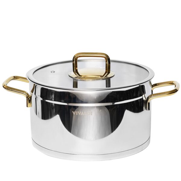 Faitout Vivaldi Rosso 30 cm Inox 18/10