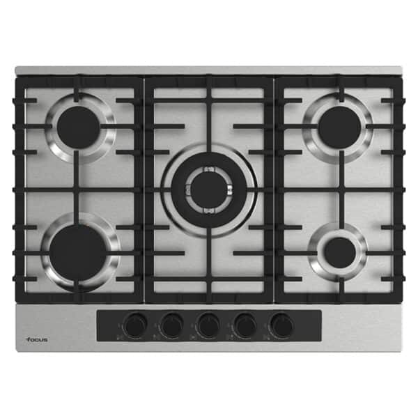 Plaque De Cuisson Encastrable FOCUS F8003XS 5 feux 70 cm - INOX