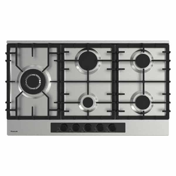 Plaque De Cuisson Encastrable FOCUS F8014XS 5 feux 90 cm - INOX
