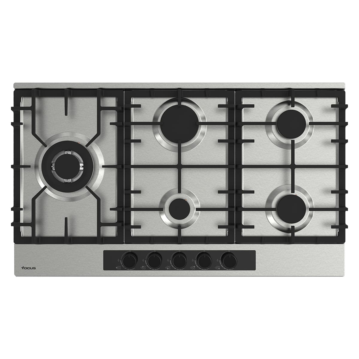 Plaque De Cuisson Encastrable FOCUS F8014XS 5 feux 90 cm – INOX