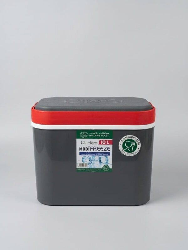 GLACIÈRE MOBIFREEZE 10 L GRIS-ROUGE