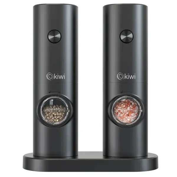 Set 2 Moulins Sel et Poivre KIWI KSPG-4850 - Noir