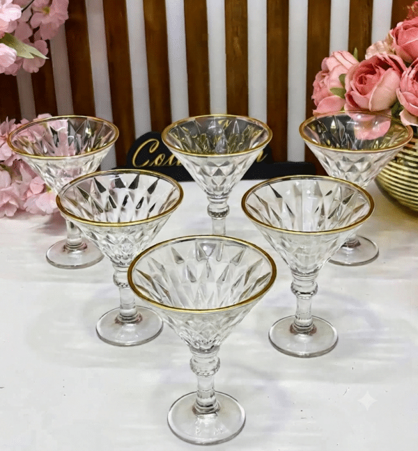 COFFRET DE 6 ICE CREAM GLASS CUP LIRMARTUR F196