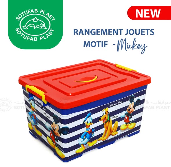 RANGEMENT JOUETS AVEC MOTIF MICKEY