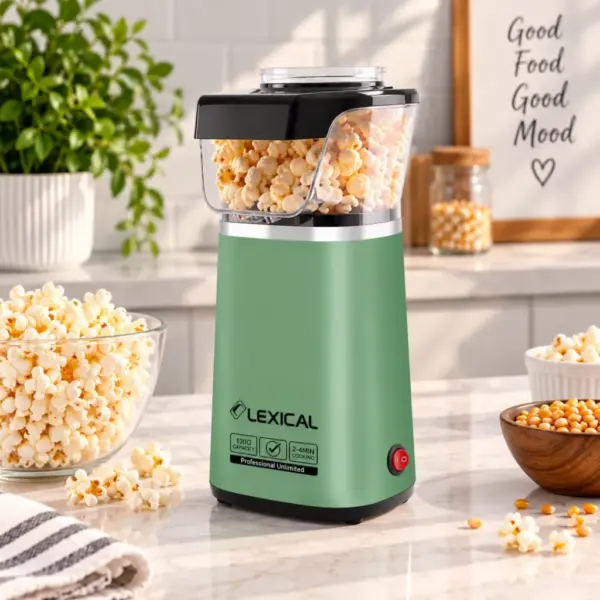Machine A Pop Corn Sans Huile Lexical- LPO-3510-7 1300W- Vert