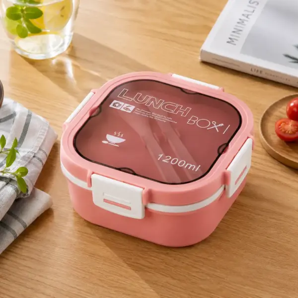 Lunch Box Carre 9126-1 1200ML ROSE