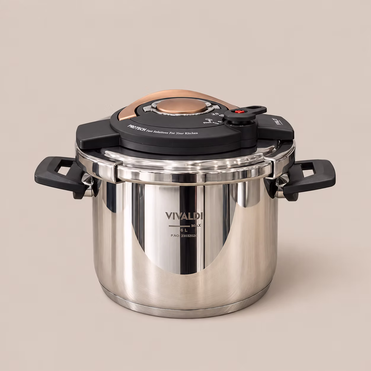 Cocotte Vivaldi Protech 6L En Inox 18/10-BRONZE