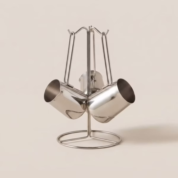 SERIE DE 3 ZEZOUA INOX + SUPPORT INOX