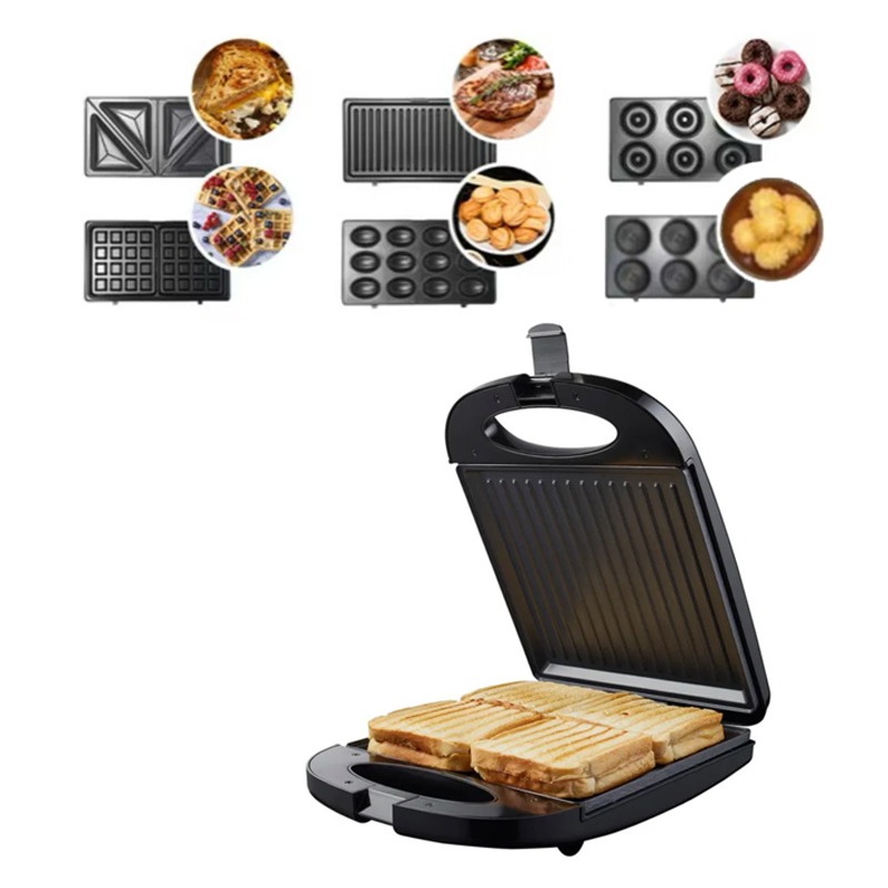 appareil-a-panini-6en1-florence-hk-411-1500w-rouge- appareil a panini 6en1 florence hk 411 1500w rouge | Krichen Distribution