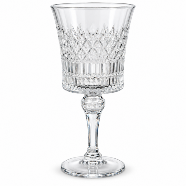 Verre à pied – Motif fin et strié