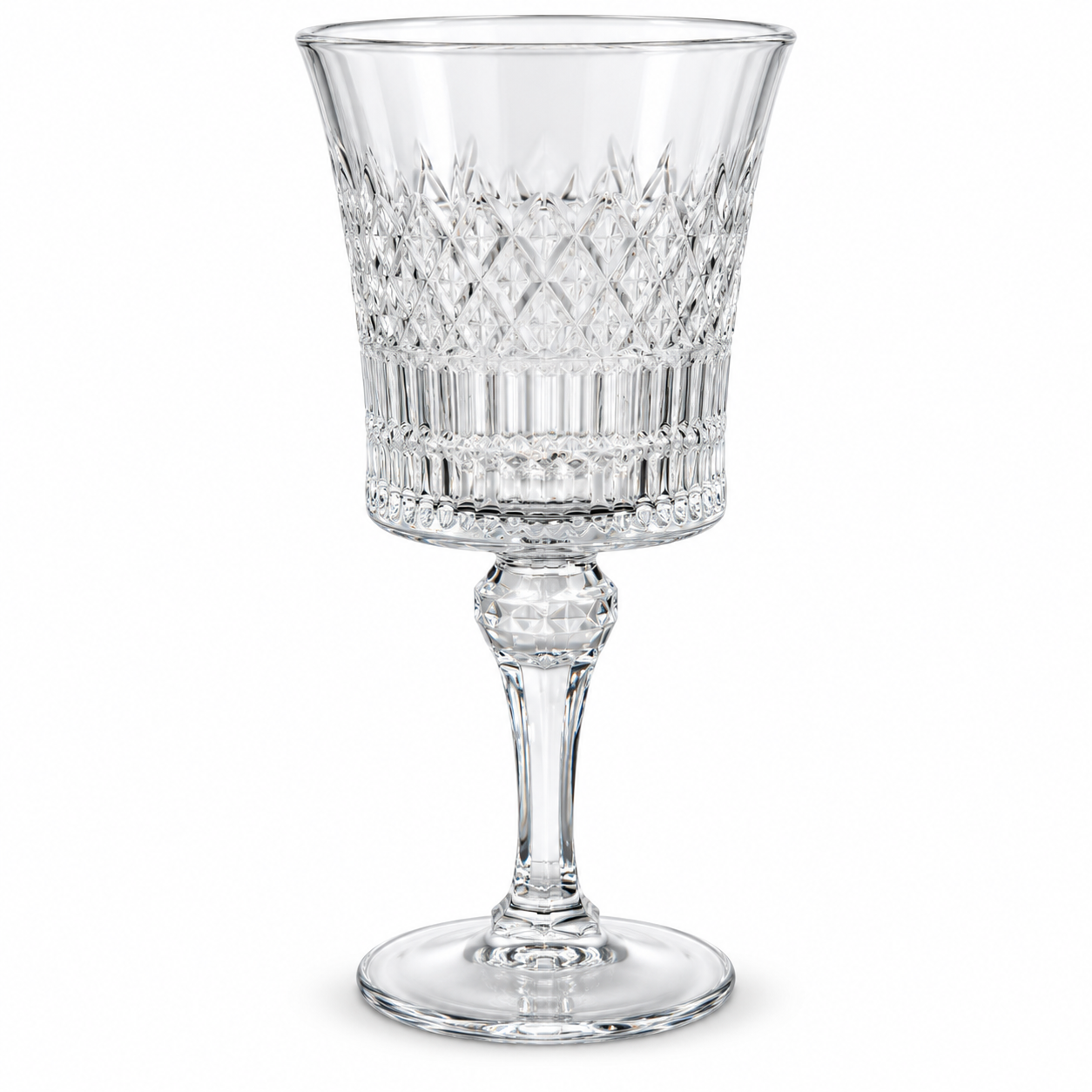 Verre à pied – Motif fin et strié Verre à pied – Motif fin et strié